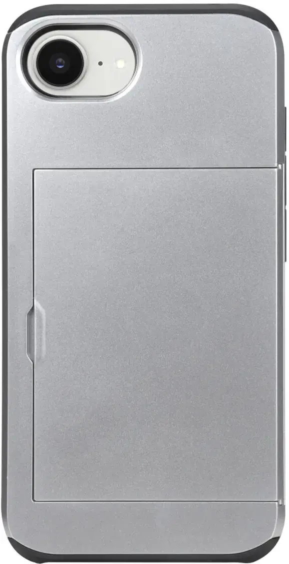 Apple iPhone 17e / 16e Hoesje met Slider Kaarthouder Back Cover Grijs afbeelding 10