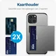 Apple iPhone 17e / 16e Hoesje met Slider Kaarthouder Back Cover Grijs afbeelding 5