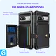 Google Pixel 8a 3 in 1 Back Cover Portemonnee Hoesje Zwart afbeelding 6