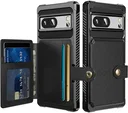 Google Pixel 8a 3 in 1 Back Cover Portemonnee Hoesje Zwart