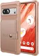 Google Pixel 8a 3 in 1 Back Cover Portemonnee Hoesje Roze afbeelding 2