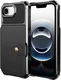 Apple iPhone 17e / 16e TPU Back Cover met Kunstleren Wallet Zwart afbeelding 10