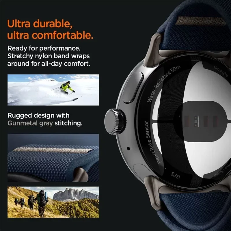 Spigen Lite Fit - Google Pixel Watch / Watch 2 Bandje - Blauw afbeelding 3