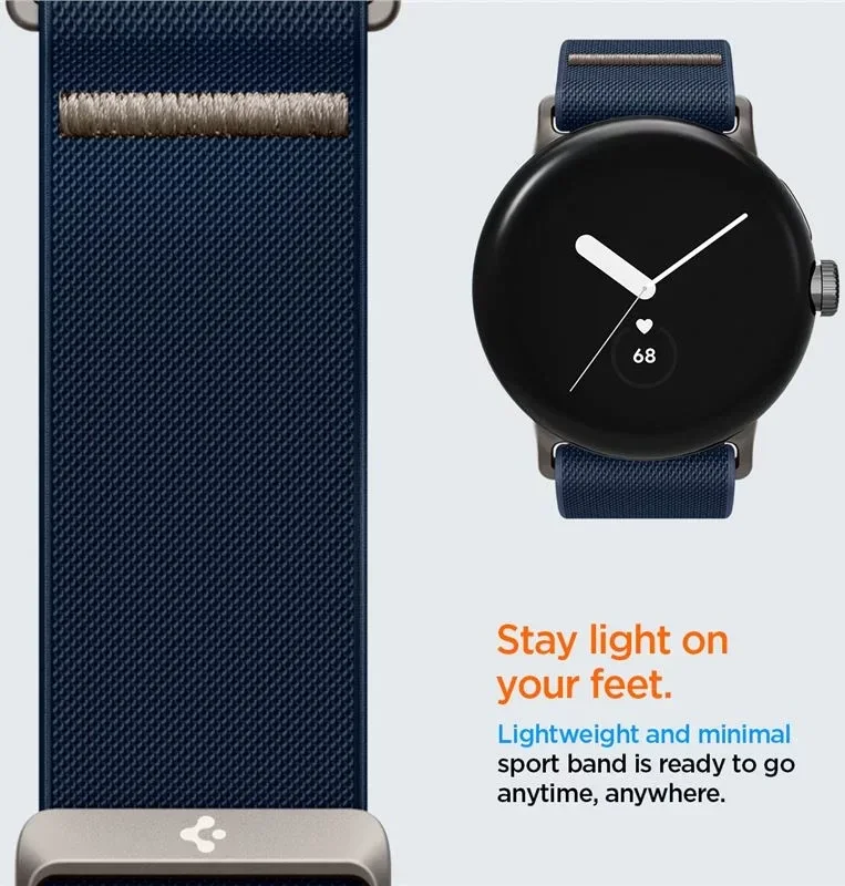 Spigen Lite Fit - Google Pixel Watch / Watch 2 Bandje - Blauw afbeelding 4