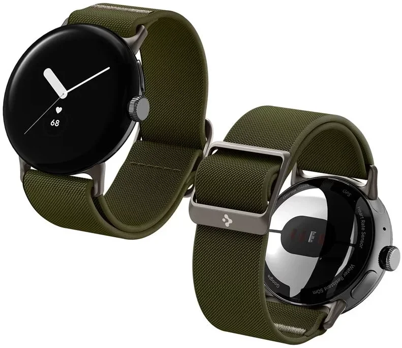 Spigen Lite Fit - Google Pixel Watch / Watch 2 Bandje - Khaki afbeelding 1