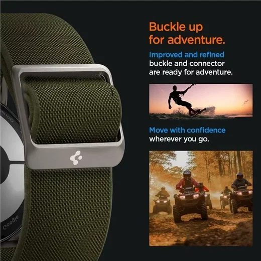 Spigen Lite Fit - Google Pixel Watch / Watch 2 Bandje - Khaki afbeelding 5