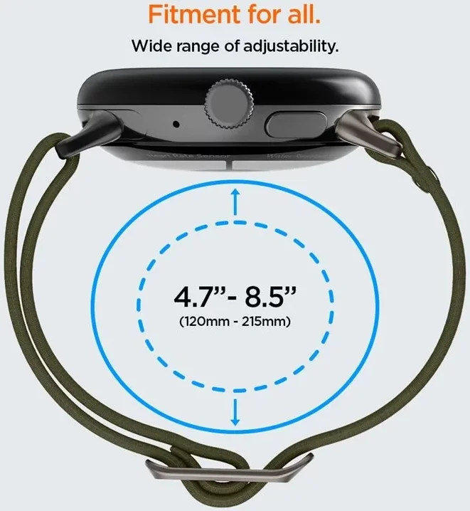 Spigen Lite Fit - Google Pixel Watch / Watch 2 Bandje - Khaki afbeelding 7