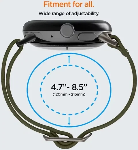Spigen Lite Fit - Google Pixel Watch / Watch 2 Bandje - Khaki afbeelding 7