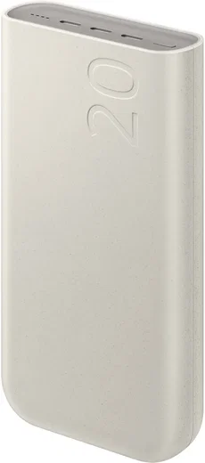 Originele Samsung 45W Fast Charge Trio USB-C Powerbank 20.000 mAh Beige afbeelding 1