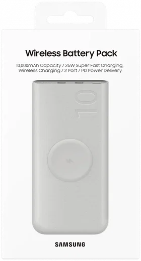 Originele Samsung 25W Wireless Powerbank met USB-C 10.000 mAh Beige afbeelding 11