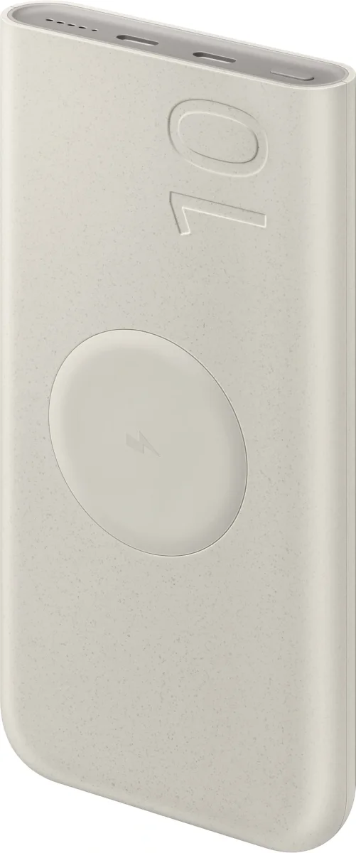 Originele Samsung 25W Wireless Powerbank met USB-C 10.000 mAh Beige afbeelding 2