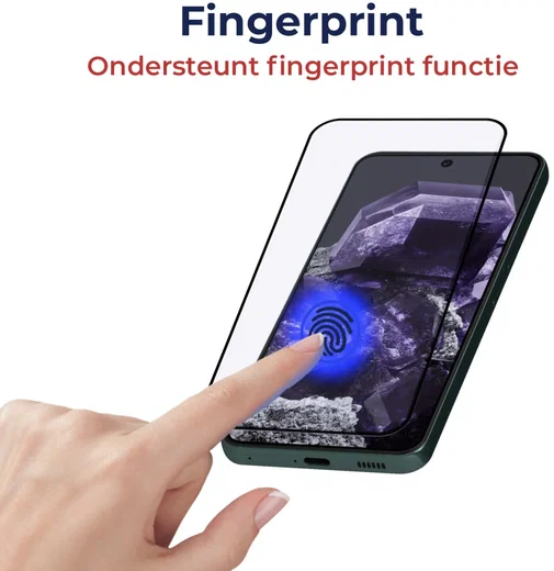 Rosso Google Pixel 8 Tempered Glass Fingerprint Friendly met Installatietray afbeelding 2