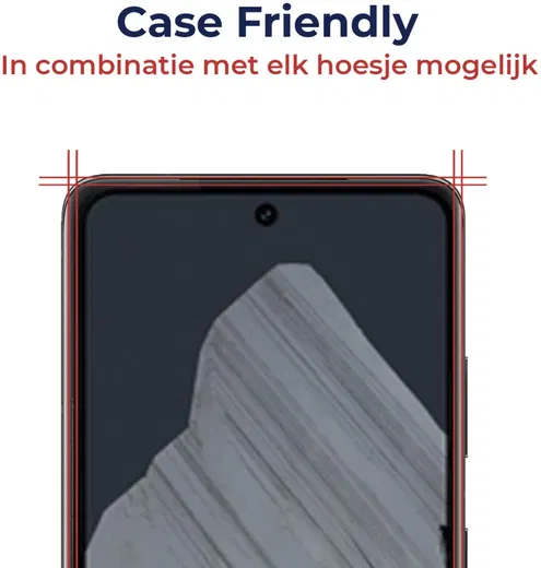 Rosso Google Pixel 8 Pro Tempered Glass Fingerprint Friendly met Installatietray afbeelding 5