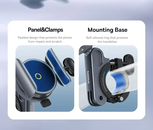 Baseus PrimeTrip MagSafe Telefoonhouder Fiets met Klem Zwart afbeelding 14