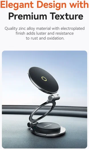 Baseus MagPro Series II MagSafe Stick-On Telefoonhouder Auto Zwart afbeelding 9