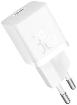 Baseus GaN5 30W Compacte Fast Charger Mini USB-C Wit