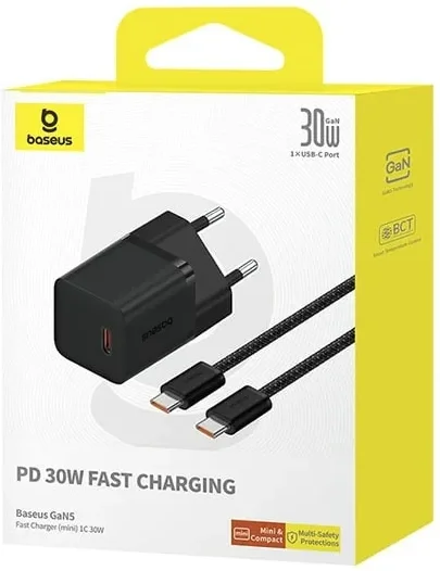 Baseus GaN5 30W Compacte Fast Charger Mini USB-C Wit afbeelding 19