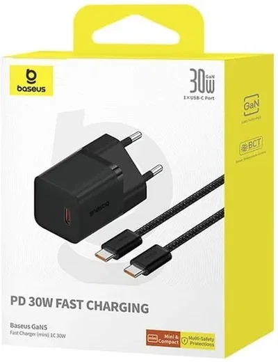 Baseus GaN5 30W Compacte Fast Charger Mini USB-C Wit afbeelding 19