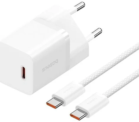 Baseus GaN5 30W Compacte Fast Charger Mini USB-C Wit afbeelding 2