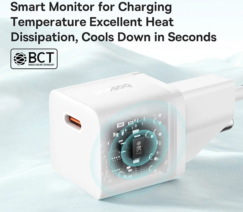 Baseus GaN5 20W Compacte Fast Charger Mini USB-C Wit afbeelding 7