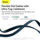 Baseus 3-in-1 Kabel USB-C naar Micro-USB / USB-C / Lightning 1.1M Wit afbeelding 2