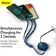 Baseus 3-in-1 Kabel USB-C naar Micro-USB / USB-C / Lightning 1.1M Wit afbeelding 5