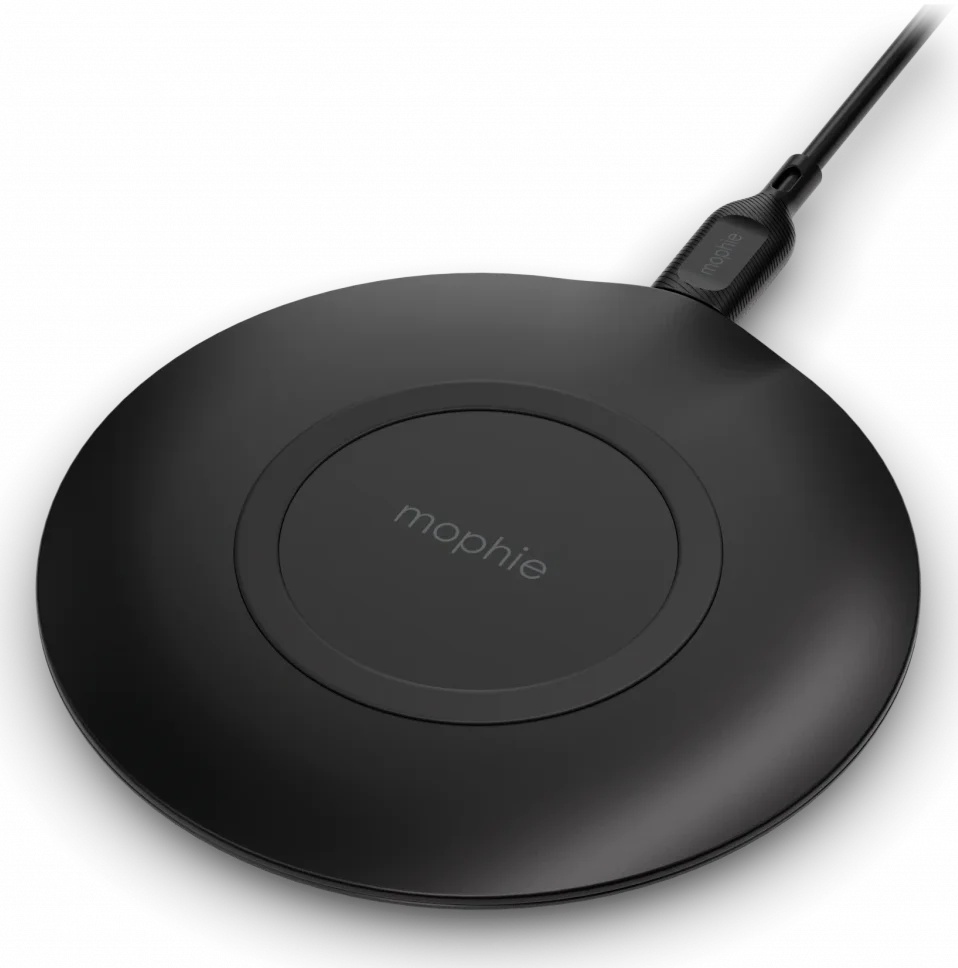 Mophie Essentials Wireless Charger Pad 15W Draadloze Oplader Zwart afbeelding 1
