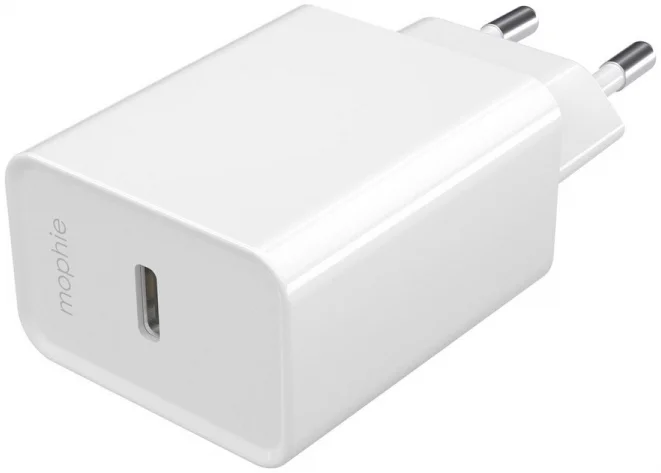 Mophie Essentials Duurzame USB-C Power Adapter 20W Wit afbeelding 1