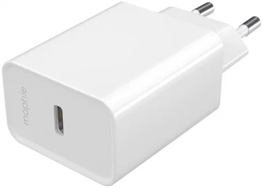 Mophie Essentials Duurzame USB-C Power Adapter 20W Wit afbeelding 1