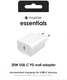Mophie Essentials Duurzame USB-C Power Adapter 20W Wit afbeelding 5