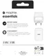 Mophie Essentials Duurzame USB-C Power Adapter 20W Wit afbeelding 6