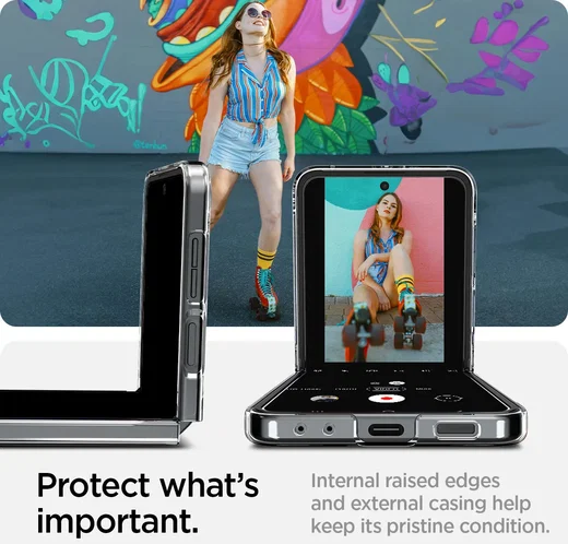 Spigen Air Skin Samsung Galaxy Z Flip 7 FE / 6 Hoesje Back Cover Transparant afbeelding 3