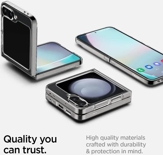 Spigen Air Skin Samsung Galaxy Z Flip 7 FE / 6 Hoesje Back Cover Transparant afbeelding 4