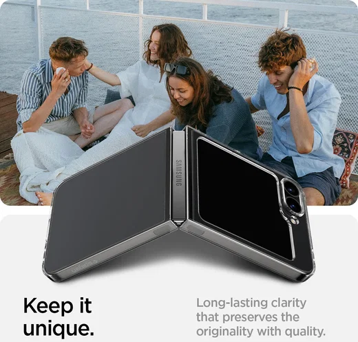 Spigen Air Skin Samsung Galaxy Z Flip 7 FE / 6 Hoesje Back Cover Transparant afbeelding 6