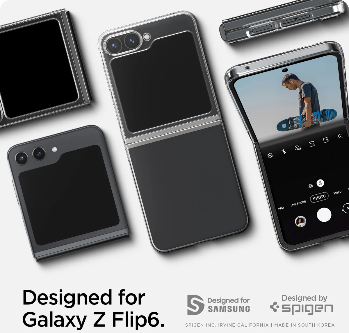 Spigen Air Skin Samsung Galaxy Z Flip 7 FE / 6 Hoesje Back Cover Transparant afbeelding 8