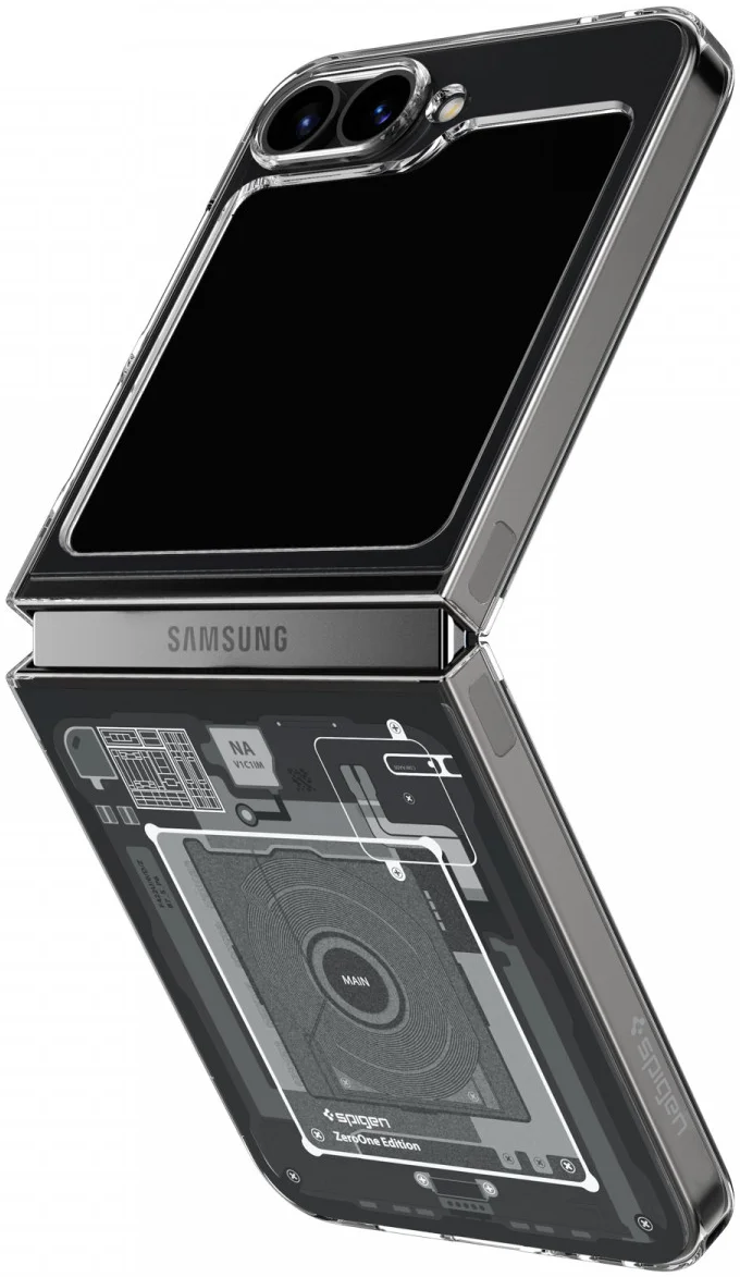Spigen Air Skin Samsung Galaxy Z Flip 7 FE / 6 Hoesje Back Cover Zero One afbeelding 1