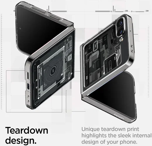 Spigen Air Skin Samsung Galaxy Z Flip 7 FE / 6 Hoesje Back Cover Zero One afbeelding 5