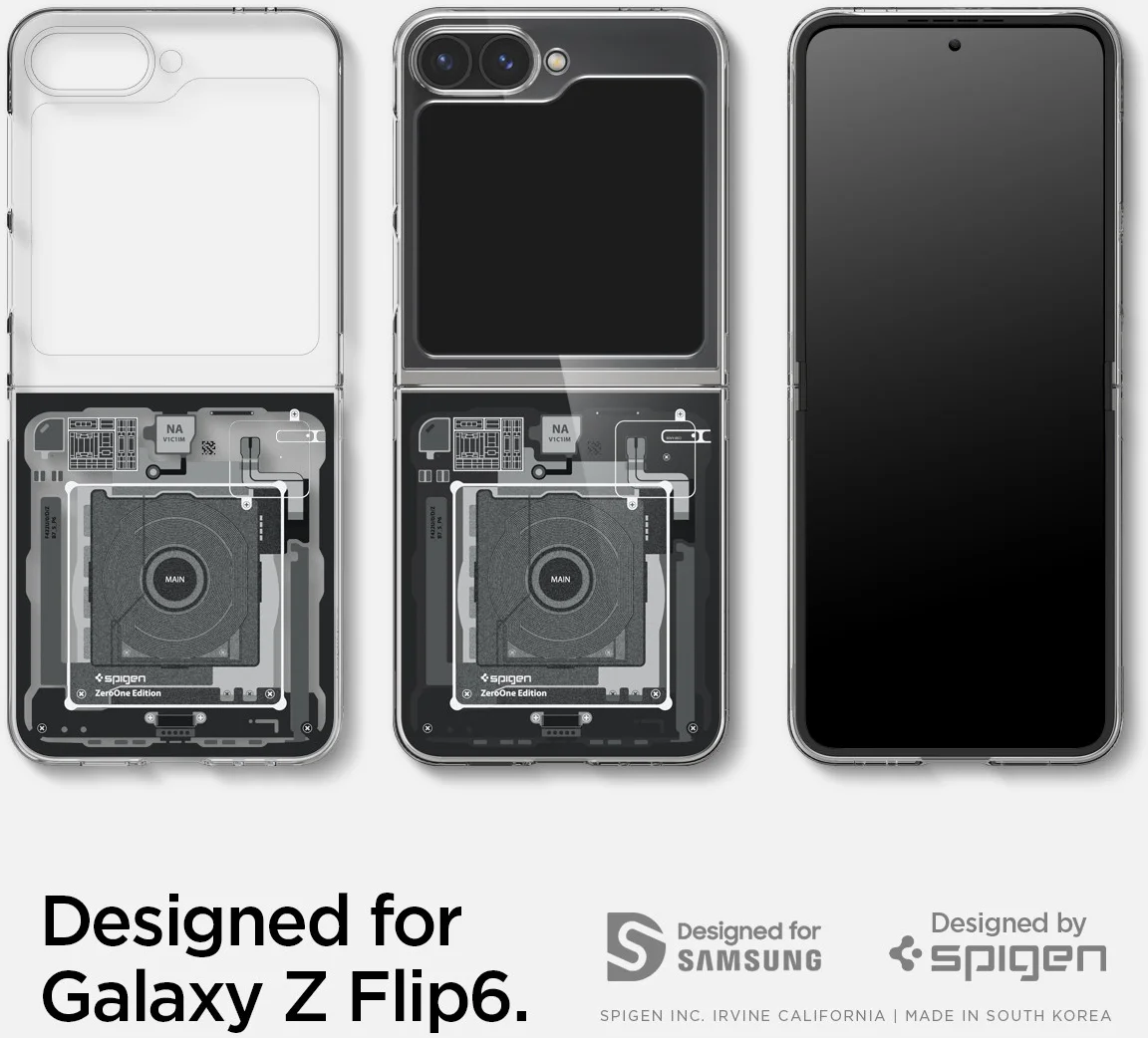 Spigen Air Skin Samsung Galaxy Z Flip 7 FE / 6 Hoesje Back Cover Zero One afbeelding 8