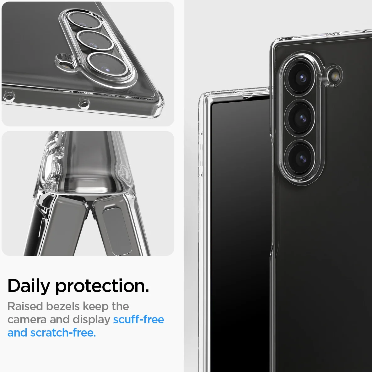 Spigen Ultra Hybrid Pro Samsung Galaxy Z Fold 6 Hoesje Back Cover Transparant afbeelding 3