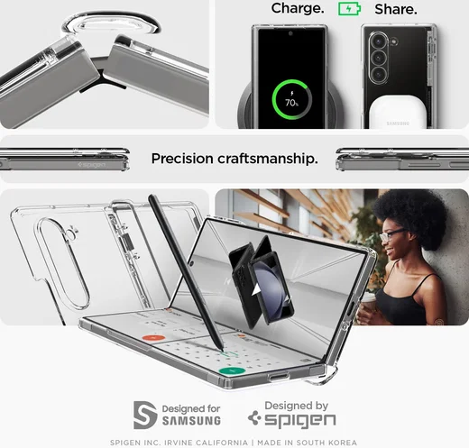 Spigen Ultra Hybrid Pro Samsung Galaxy Z Fold 6 Hoesje Back Cover Transparant afbeelding 7