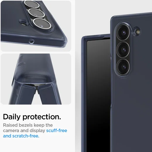 Spigen Ultra Hybrid Pro Samsung Galaxy Z Fold 6 Hoesje Back Cover Blauw afbeelding 3