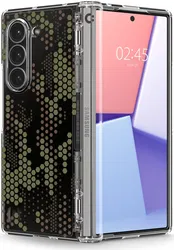 Spigen Ultra Hybrid Pro Samsung Galaxy Z Fold 6 Hoesje Back Cover Digital Camo afbeelding
