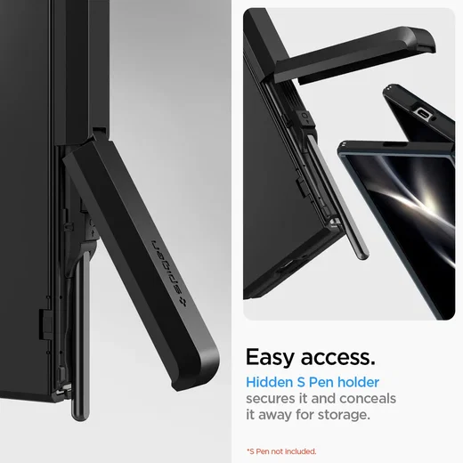 Spigen Tough Armor Pro Samsung Galaxy Z Fold 6 Hoesje Back Cover Zwart afbeelding 6