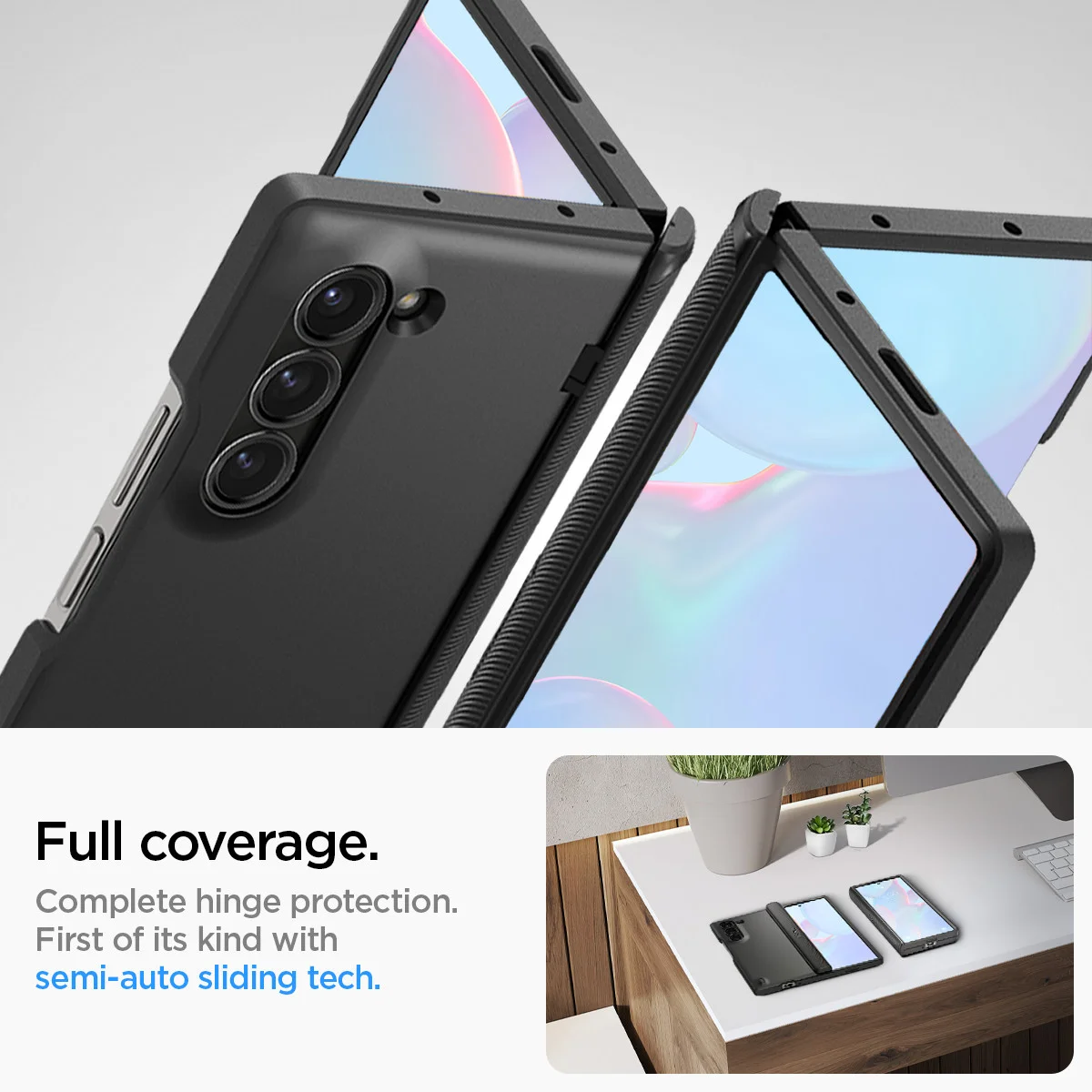 Spigen Slim Armor Pro Samsung Galaxy Z Fold 6 Hoesje Zwart afbeelding 3
