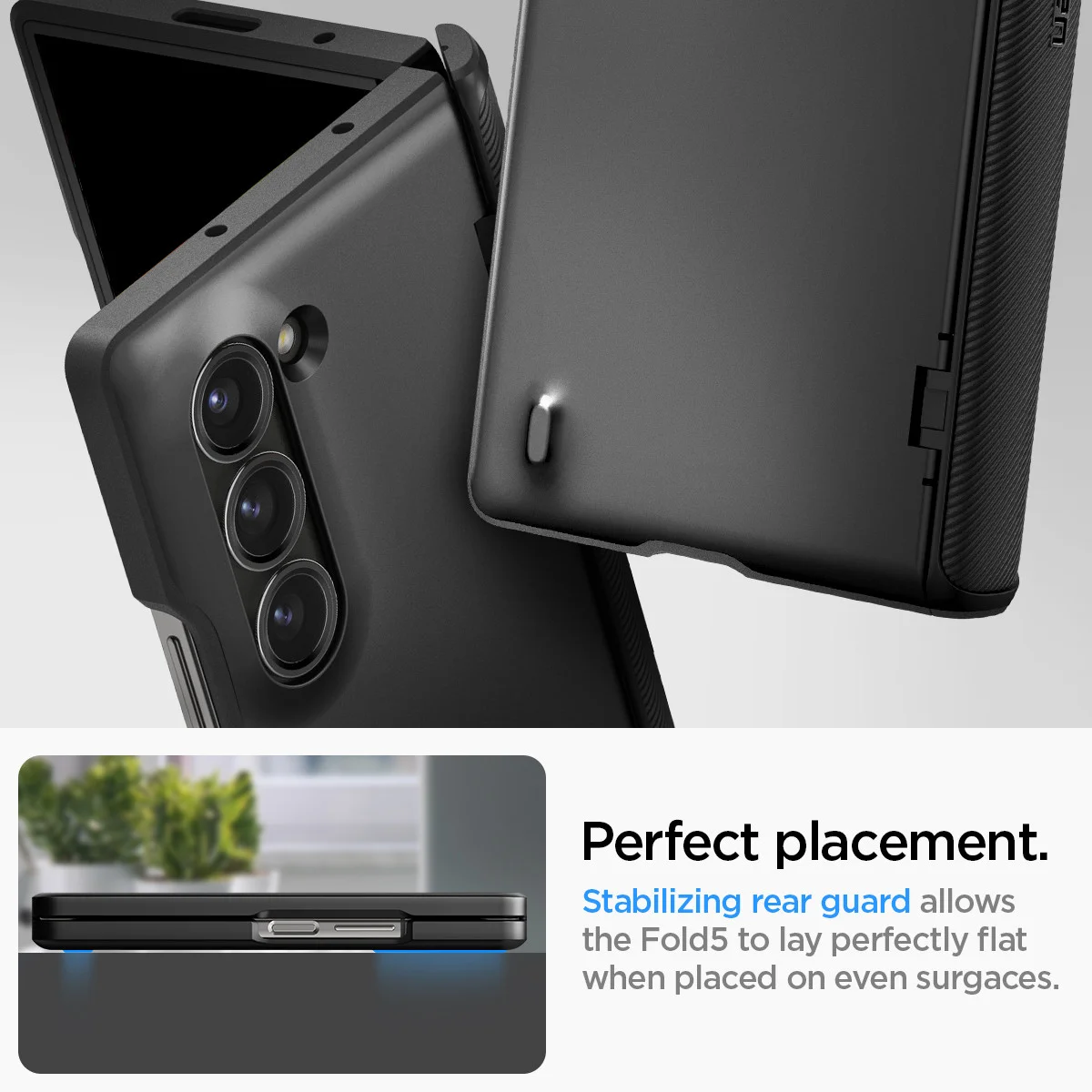 Spigen Slim Armor Pro Samsung Galaxy Z Fold 6 Hoesje Zwart afbeelding 5