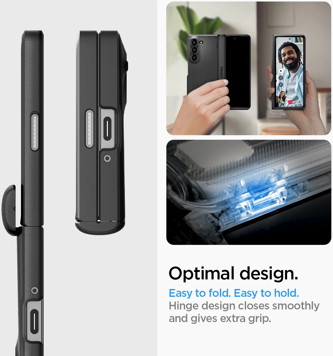 Spigen Slim Armor Pro Samsung Galaxy Z Fold 6 Hoesje Zwart afbeelding 6