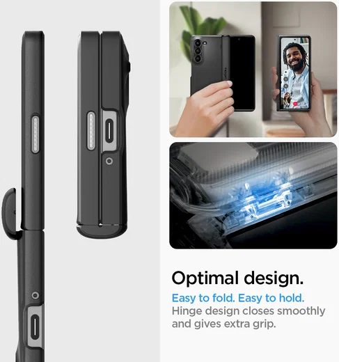 Spigen Slim Armor Pro Samsung Galaxy Z Fold 6 Hoesje Zwart afbeelding 6