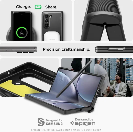 Spigen Slim Armor Pro Samsung Galaxy Z Fold 6 Hoesje Zwart afbeelding 7