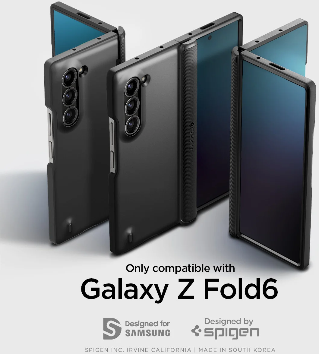 Spigen Slim Armor Pro Samsung Galaxy Z Fold 6 Hoesje Zwart afbeelding 8