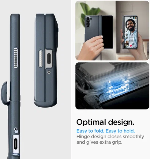 Spigen Slim Armor Pro Samsung Galaxy Z Fold 6 Hoesje Metal Slate afbeelding 6
